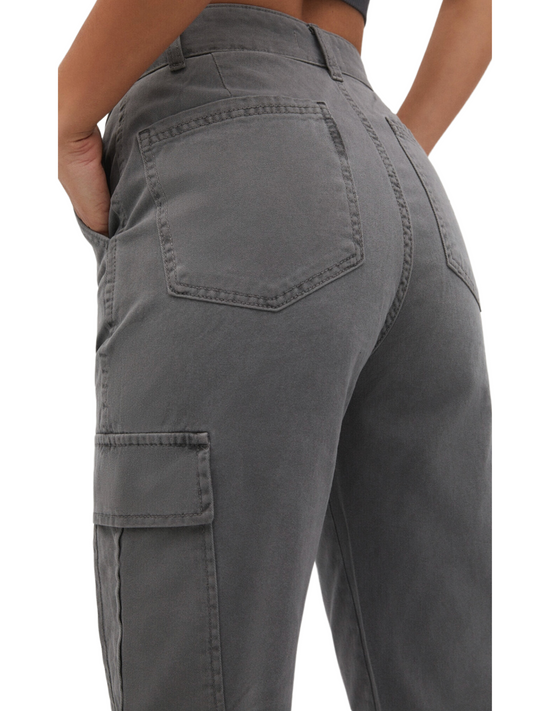 Grey Cargo Pants - Stradivarius