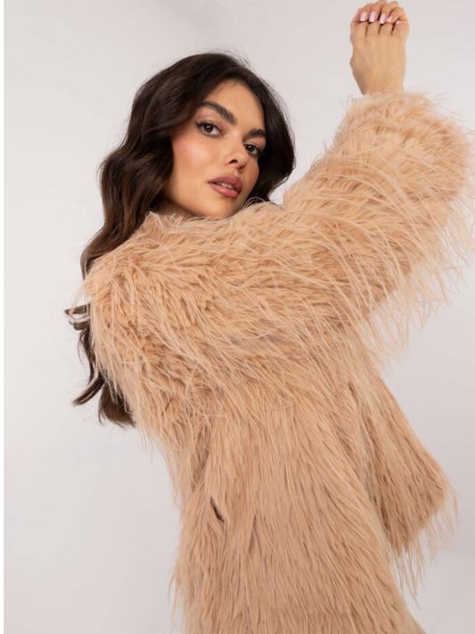 Long Sleeve Fur Coat